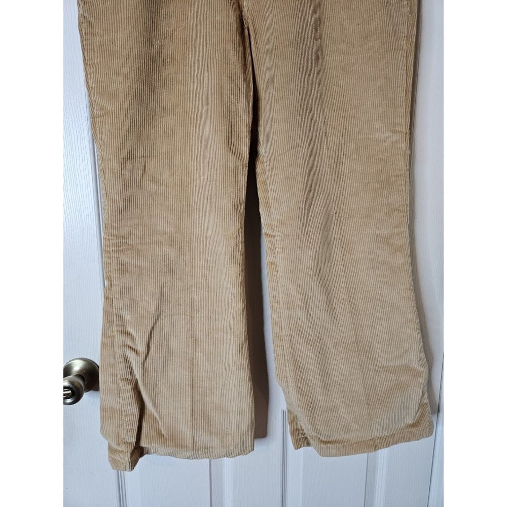 70s Wrangler Wrapid Transit Corduroy Bell Bottom Pants Flare 38 x 34 NWT Tan USA - Picture 10 of 11